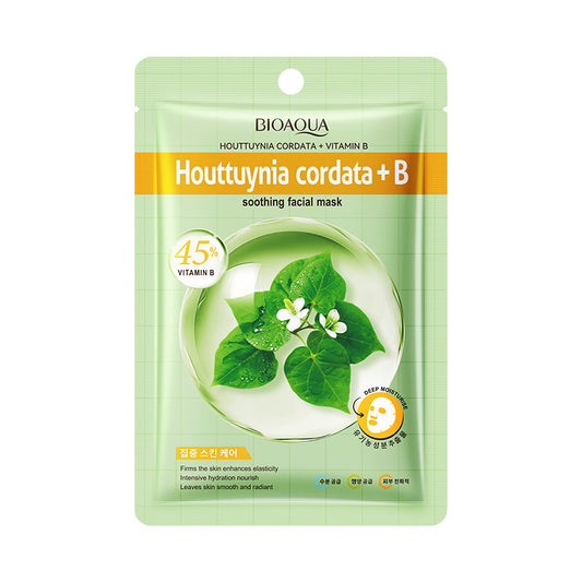 BIOAQUA Houttuynia Cordata & Vitamin B Face Mask – Clarifying & Balancing