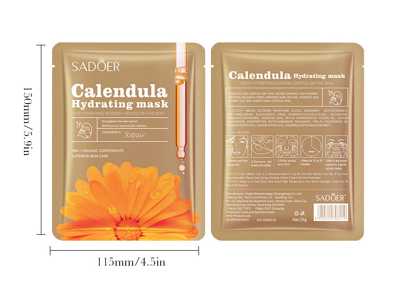 SADOER Calendula Face Mask – Calming Repair