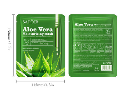 SADOER Aloe Face Mask – Hydrating & Soothing