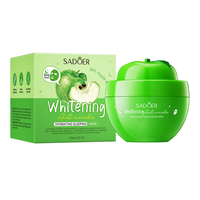 SADOER Obuolių Naktinė Kaukė – Drėkinanti & Prieš Raukšles