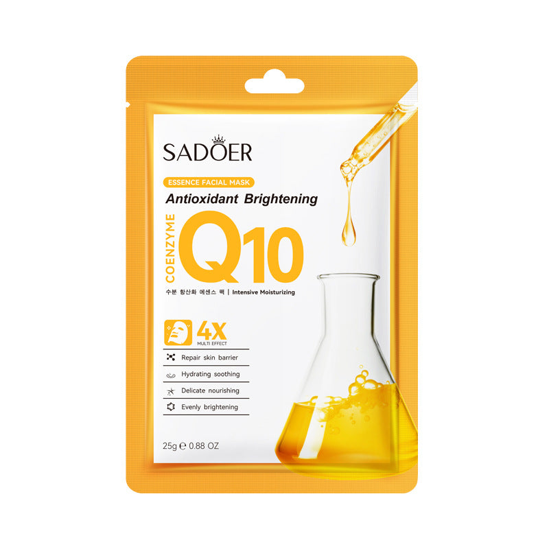 SADOER Kofermento Q10 Veido Kaukė – Jauninanti ir Atgaivinanti