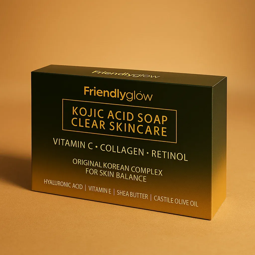 Friendlyglów Kojic Acid & Turmeric Brightening Soap