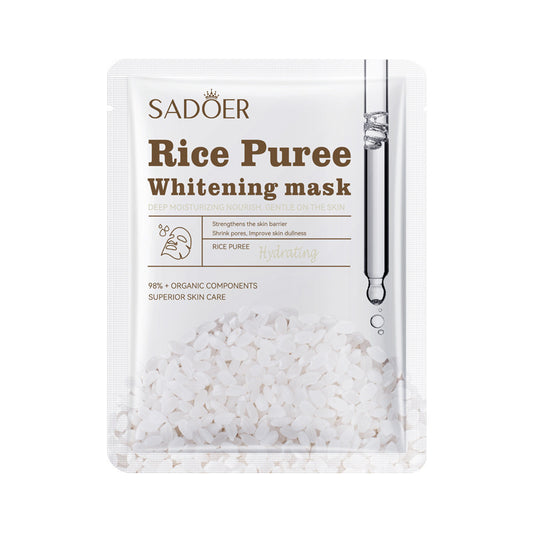 SADOER Rice Puree Face Mask – Gentle Brightening