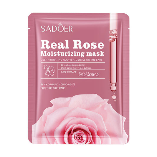 SADOER Real Rose Face Mask – Soft Glow Boost