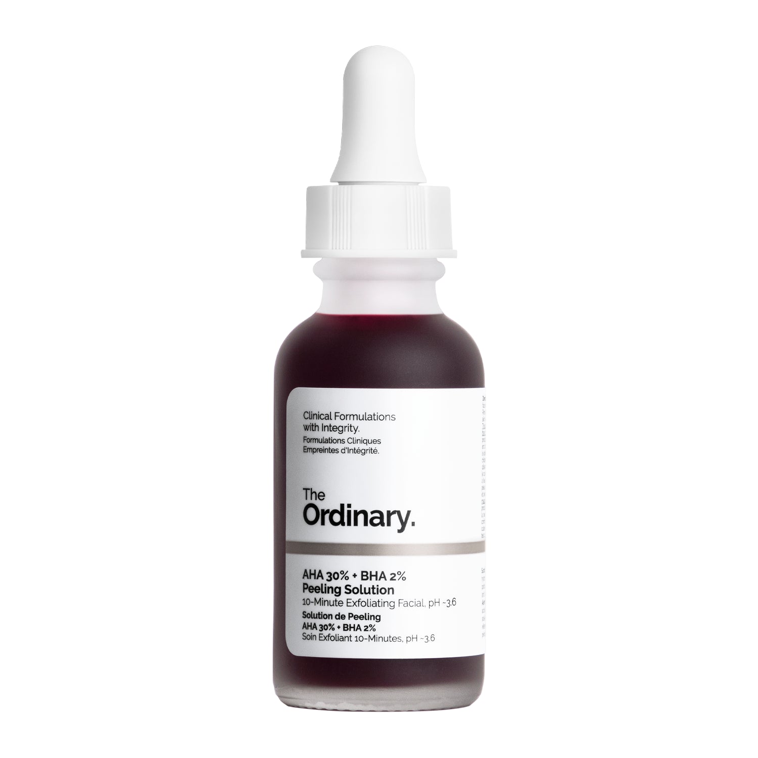 THE ORDINARY AHA 30% + BHA 2% Šveičiamasis Serumas