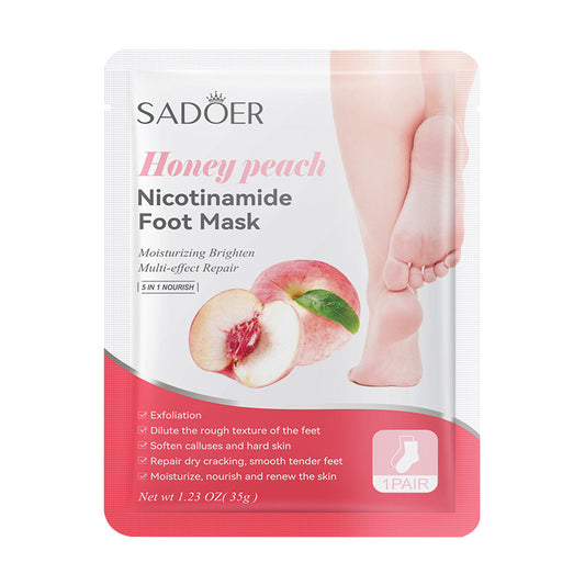 SADOER Peach Foot Mask – Silky Softness